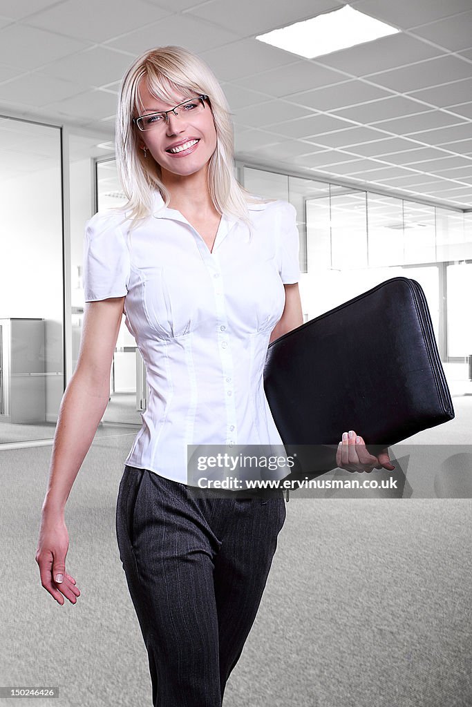 Young attractive business women smiling