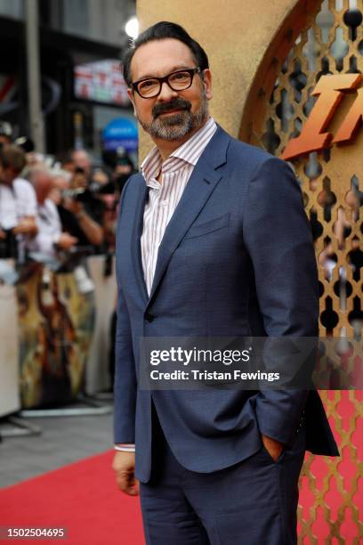 James Mangold attends the "Indiana Jones And The Dial Of Destiny" UK Premiere at Cineworld Leicester Square on June 26, 2023 in London, England.