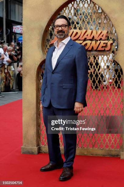 James Mangold attends the "Indiana Jones And The Dial Of Destiny" UK Premiere at Cineworld Leicester Square on June 26, 2023 in London, England.