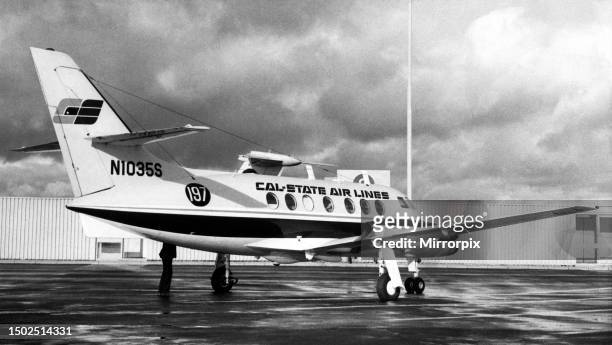 Handley Page Jetstream aircraft operated by Cal State Airlines. 5th November, 1971.