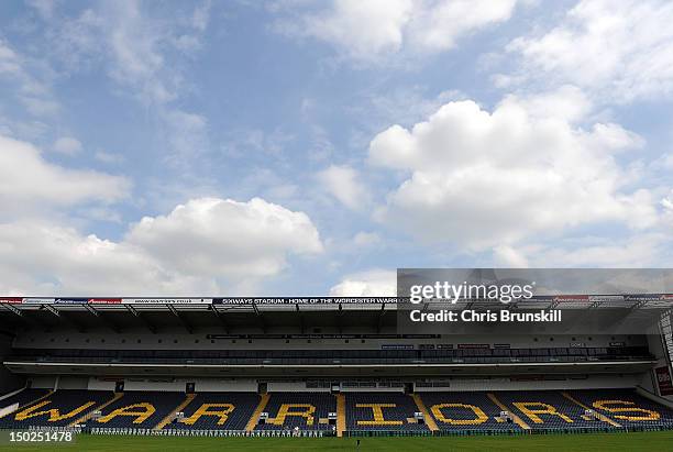 General view of Sixways Stadium on August 9, 2012 in Worcester, England.