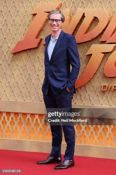 Stephen Merchant attends the "Indiana Jones And The Dial Of Destiny" UK Premiere at Cineworld Leicester Square on June 26, 2023 in London, England.