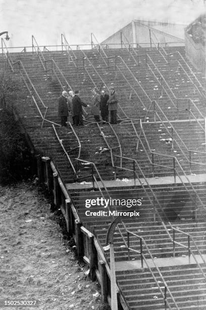 Ibrox Stadium disaster, staircase 13 - where 66 fans died men in coats.