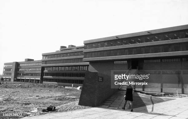 The new precinct building for Manchester University on Oxford Road. 30th August 1971.