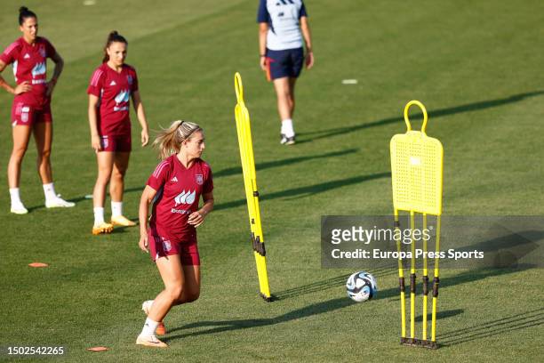 Alexia Putellas during the Spain Women Team training day at Ciudad del Futbol on June 26 in Las Rozas, Madrid, Spain.
