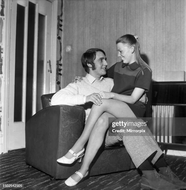 Love and Romance - Couples. 18-year-old Ian Partington, of Mornington Road, Bolton, pictured with 19-year-old Dorothy Ingram. The couple became...