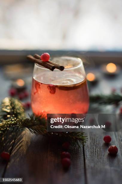 winter red hot drink with spices - punch drink stock pictures, royalty-free photos & images