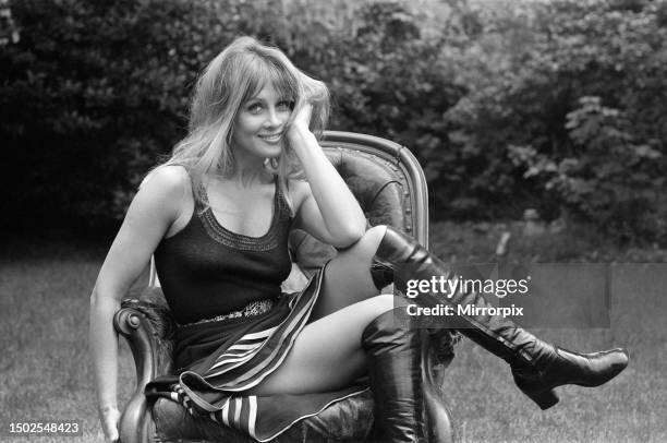 Actress Anouska Hempel, one of the the beautiful girls soon to be seen on the cinema screen in a new Hammer Films production of 'The Scars of...