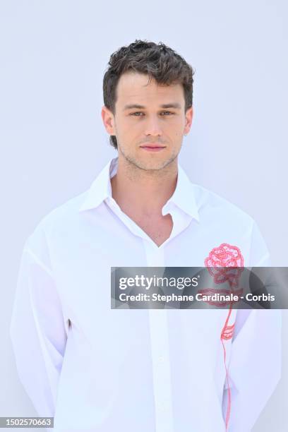 Brandon Flynn attends the "Le Chouchou" Jacquemus' Fashion Show at Chateau de Versailles on June 26, 2023 in Versailles, France.