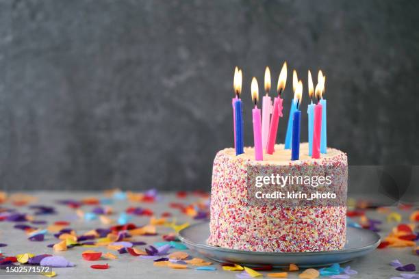 birthday cake - birthday cake imagens e fotografias de stock