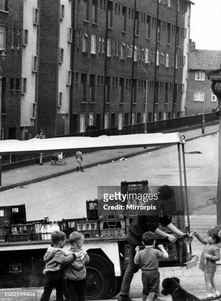 The Noble Street flats Housing Estate in Scotswood, Newcastle, which was built in the late in 1950s and demolished in the late 1970s after being...