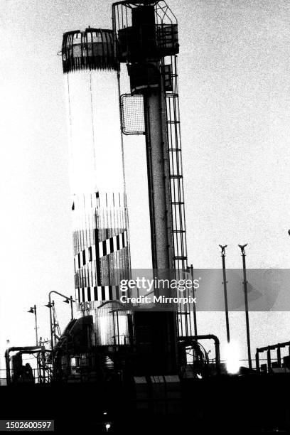 The Blue Streak F11 is tested at the Spadeadam rocket site beside Gilsland on the Northumberland - Cumberland border. Blue Streak was Britain's part...