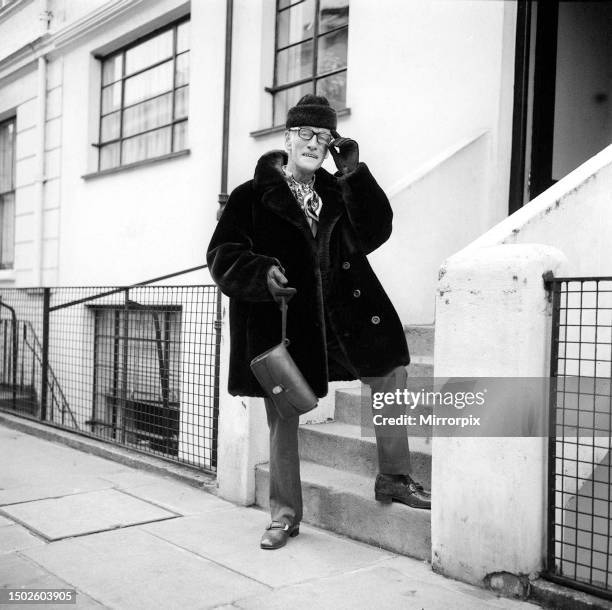 Wilfred Bramble, December 1970. Star of Steptoe and Son at his home in Pimlico.