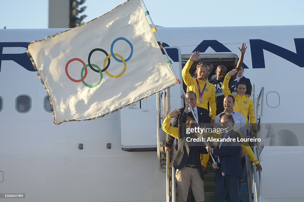 The Olympic Flag Arrives at Rio de Janeiro