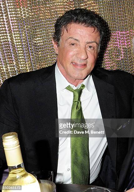 Sylvester Stallone attends The Expendables 2 Post Premiere Party at The Hippodrome Casino in association with Ciroc Vodka on August 13, 2012 in...
