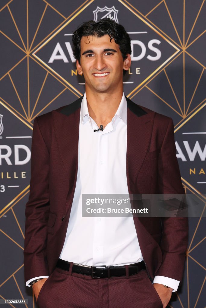 Matty Beniers of the Seattle Kraken is seen on the Red Carpet before ...