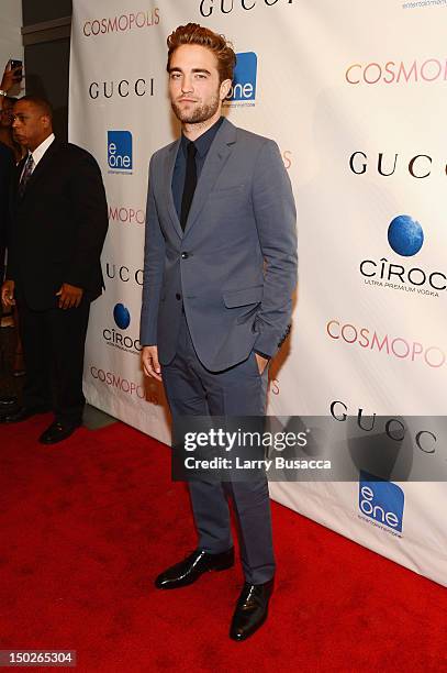 Actor Robert Pattinson attends the "Cosmopolis" premiere at the Museum of Modern Art on August 13, 2012 in New York City.