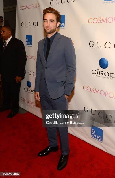 Actor Robert Pattinson attends the "Cosmopolis" premiere at the Museum of Modern Art on August 13, 2012 in New York City.