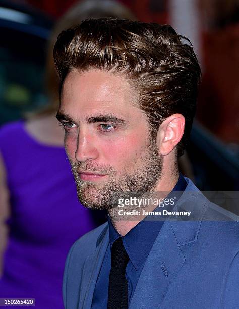 Robert Pattinson arrives to the "Cosmopolis" premiere at the Museum of Modern Art on August 13, 2012 in New York City.
