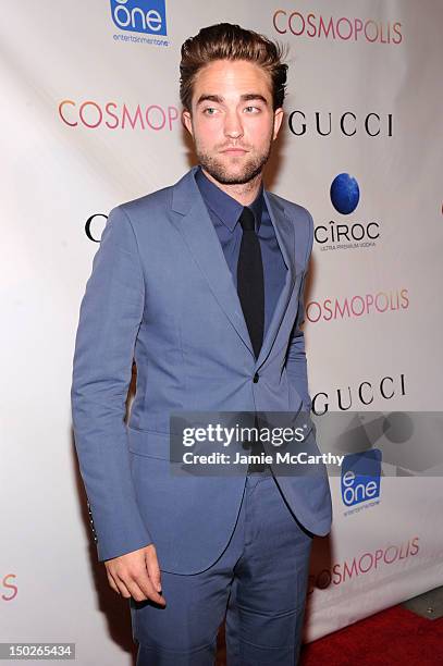 Actor Robert Pattinson attends the "Cosmopolis" premiere at the Museum of Modern Art on August 13, 2012 in New York City.