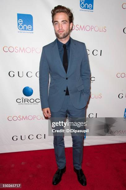 Robert Pattinson attends the "Cosmopolis" premiere at The Museum of Modern Art on August 13, 2012 in New York City.