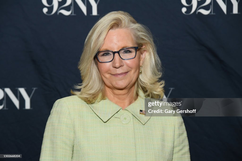 Cheney Smiling Liz Cheney attends Liz Cheney in Conversation with David Rubenstein ...