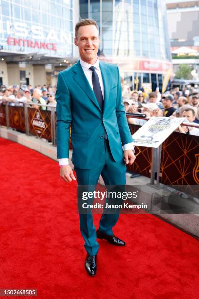 Pekka Rinne is seen on the Red Carpet before the 2023 NHL Awards at Bridgestone Arena on June 26, 2023 in Nashville, Tennessee.