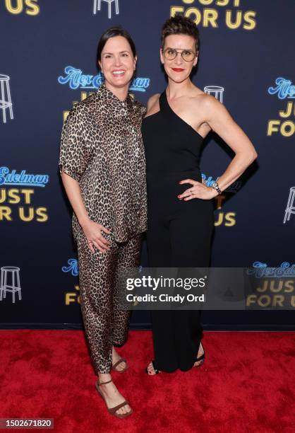 Mo Mullen and Jenn Colella attend the "Just For Us" Broadway Opening Night at Hudson Theatre on June 26, 2023 in New York City.