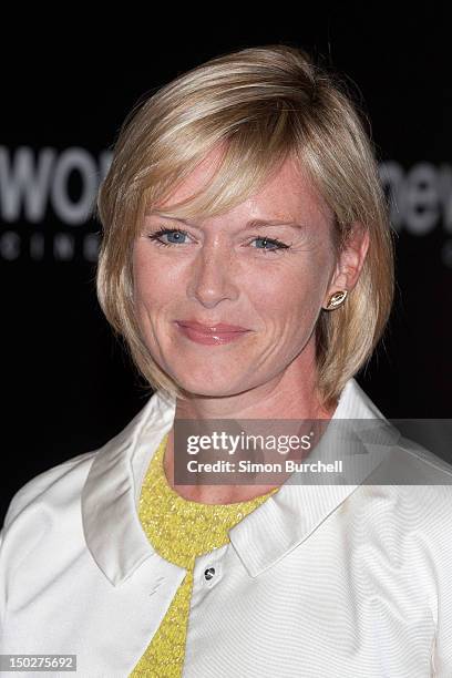 Julie Etchingham attends The UK Film Premiere of Shadow Dancer at Cineworld Haymarket on August 13, 2012 in London, England.