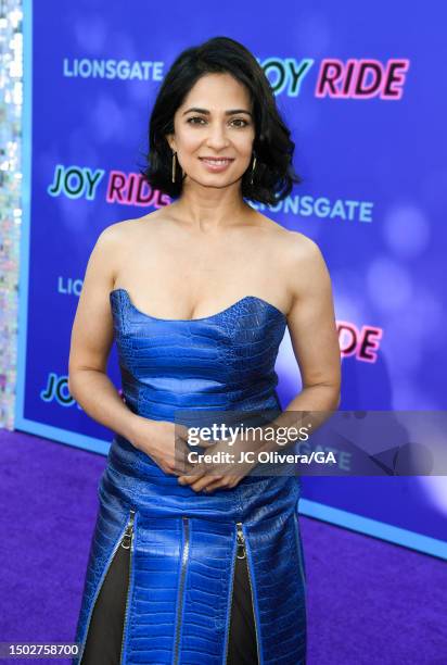 Aarti Mann attends the premiere of Lionsgate's "Joy Ride" at Westwood Regency Village Theater on June 26, 2023 in Los Angeles, California.