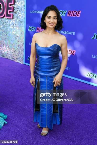 Aarti Mann attends the premiere of Lionsgate's "Joy Ride" at Westwood Regency Village Theater on June 26, 2023 in Los Angeles, California.
