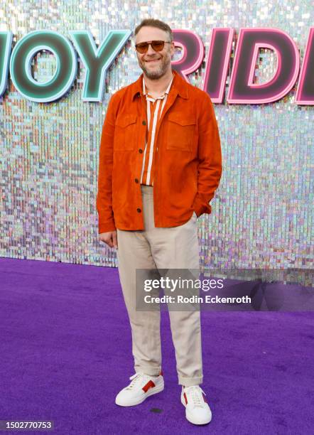 Seth Rogen attends the Los Angeles premiere of Lionsgate's "Joy Ride" at Westwood Regency Village Theater on June 26, 2023 in Los Angeles, California.