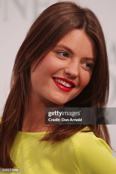 Montana Cox attends the David Jones S/S 2012/13 Season Launch at David Jones Castlereagh Street, on August 14, 2012 in Sydney, Australia.