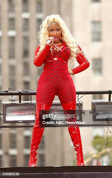 Nicki Minaj performs on NBC News' "Today" show --