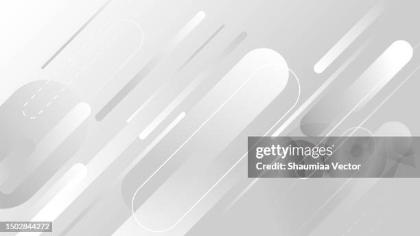 modern futuristic round rectangle square shape on white background - red white blue abstract background stock illustrations