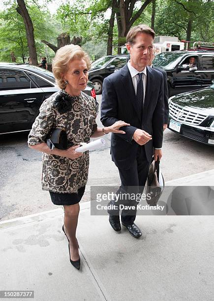 Lily Safra attends the funeral service for Marvin Hamlisch, at Temple Emanu-El on August 14, 2012 in New York City. Hamlisch died in Los Angeles on...