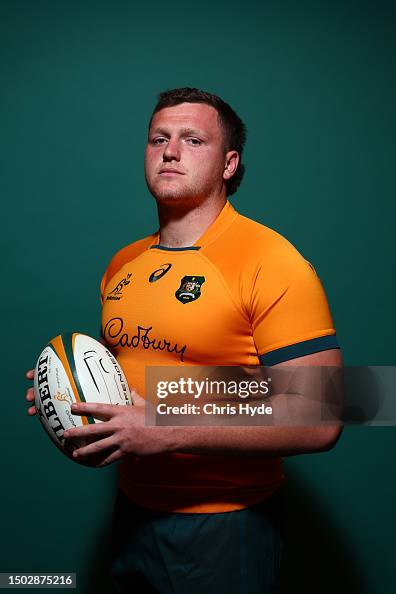 Angus Bell poses during a Wallabies Rugby Championship Headshots ...
