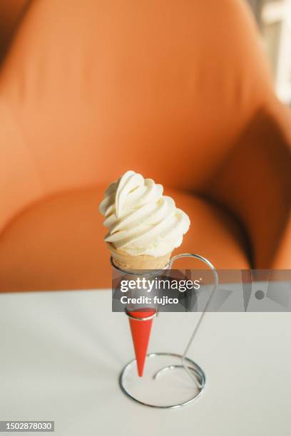 ice cream japan - mr whippy ice cream stock pictures, royalty-free photos & images