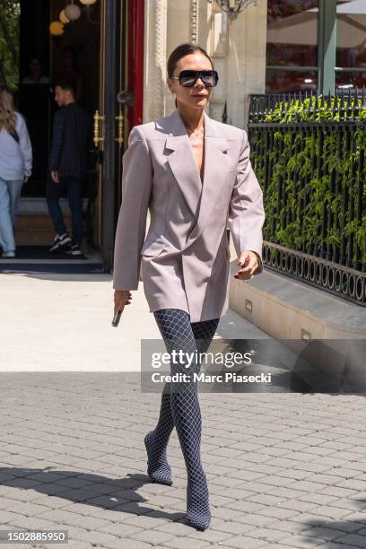 Victoria Beckham is seen on June 27, 2023 in Paris, France.