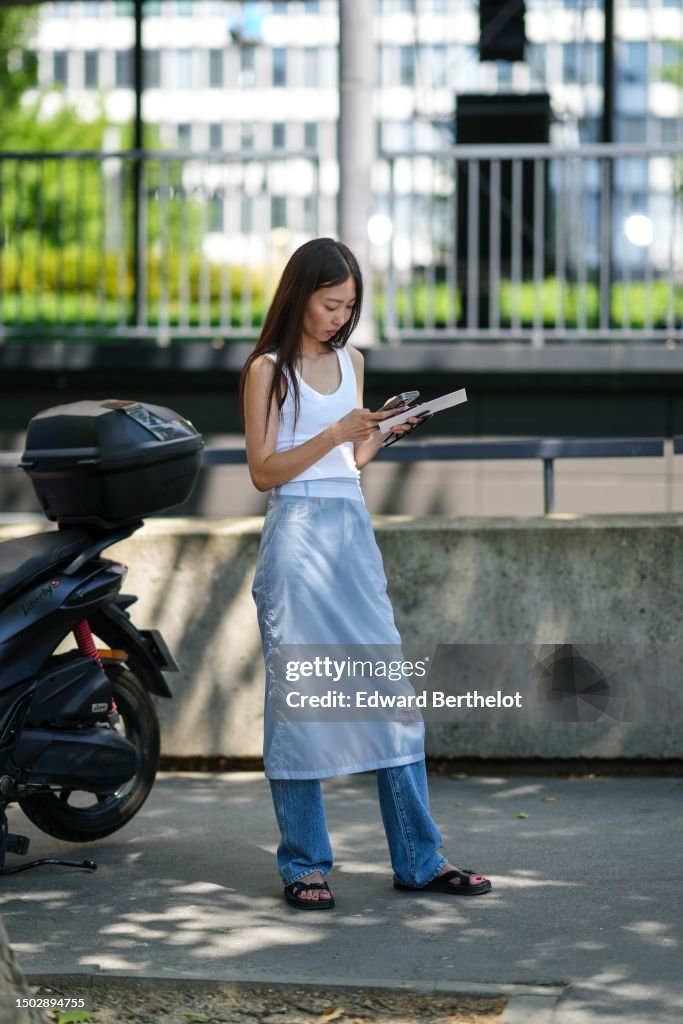 Street Style - Paris Fashion Week - Menswear Spring/Summer 2024 : Day Six