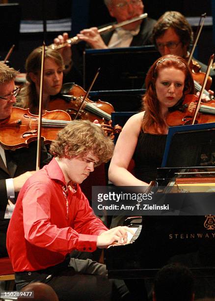 Pianist Benjamin Grosvenor performs Piano Concerto No. 2 in G minor by composer Camille Saint-Saens as Charles Dutoit conducts the Royal Philharmonic...