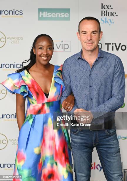 Angellica Bell and Martin Lewis attend The TRIC Awards 2023 at Grosvenor House on June 27, 2023 in London, England.