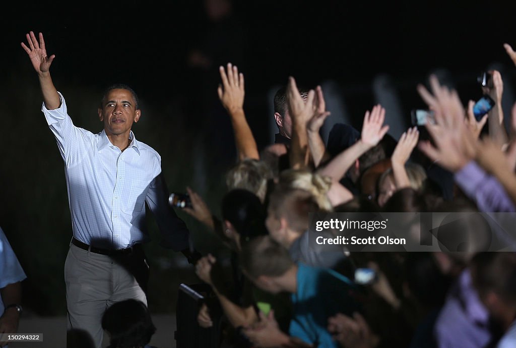 President Obama Continues Three Day Bus Swing Through Iowa