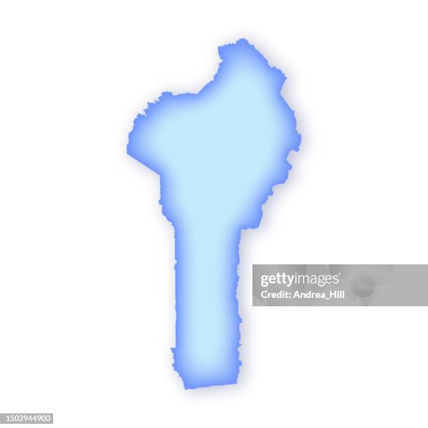 benin soft blue vector map illustration - northern hemisphere stock illustrations