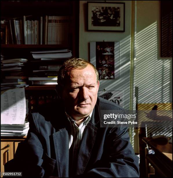 Polish historian, essayist, former dissident, public intellectual Adam Michnik, editor-in-chief of Polish newspaper 'Gazeta Wyborcza', Warsaw,...