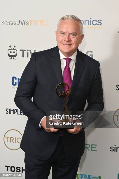 Huw Edwards with the Live Event award for 'The State Funeral of HM Queen' during The TRIC Awards 2023 at Grosvenor House on June 27, 2023 in London,...