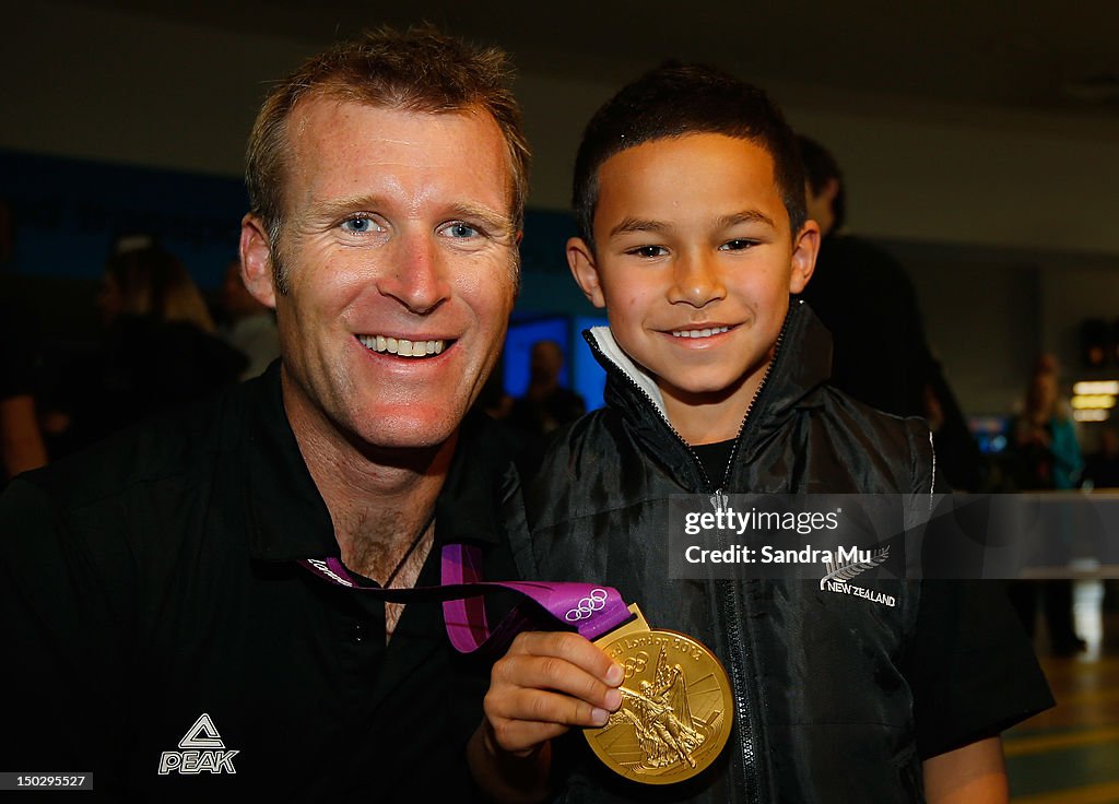 New Zealand Olympic Athletes Arrive Home From 2012 Olympic Games