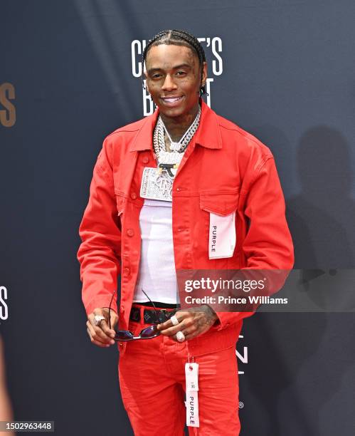 Soulja Boy arrives to the 2023 BET Awards at Microsoft Theater on June 25, 2023 in Los Angeles, California.