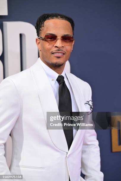 Rapper T.I.arrives to the 2023 BET Awards at Microsoft Theater on June 25, 2023 in Los Angeles, California.
