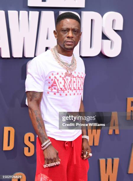 Boosie Badazz arrives to the 2023 BET Awards at Microsoft Theater on June 25, 2023 in Los Angeles, California.